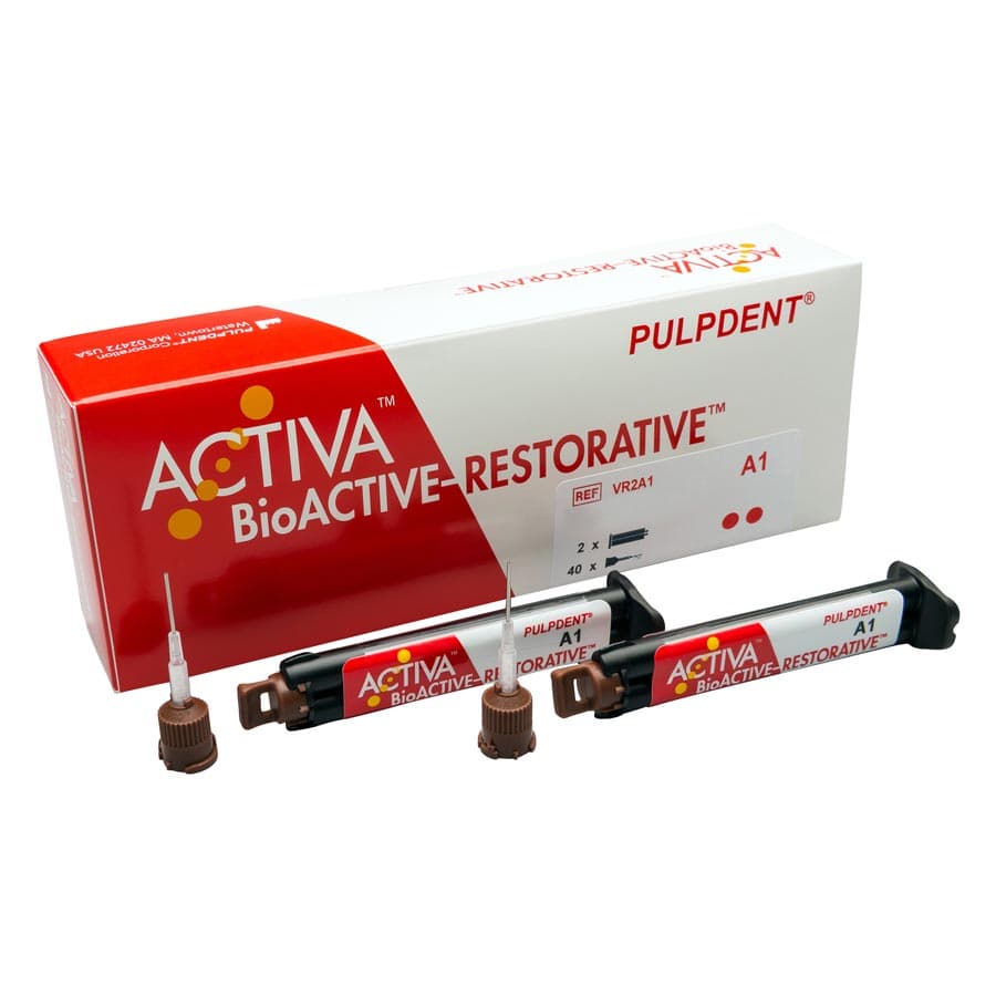 Pulpdent Activa BioACTIVE-RESTORATIVE Value Refill, A1, 5 mL Syringe, 2/Pk, VR2-A1 thumbnail 19