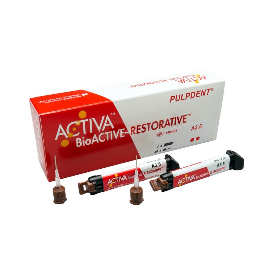 Activa BioACTIVE-Restorative Value Refill, A3.5, 2 x 5 mL (8 g) Syringes + 40 Mixing Tips, VR2-A35 thumbnail 11