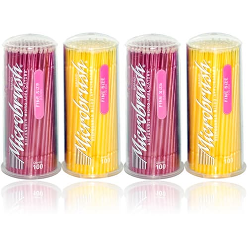 Microbrush Tube Series Disposable Micro Applicators, Fine 1.5mm, Yellow/Pink, 400/Pk, MFA400 thumbnail 17