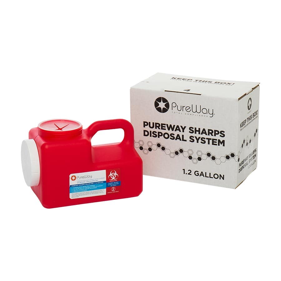 PureWay Sharps Single Systems - 1.2 Gallon Mailback Kit, 40001 thumbnail 4