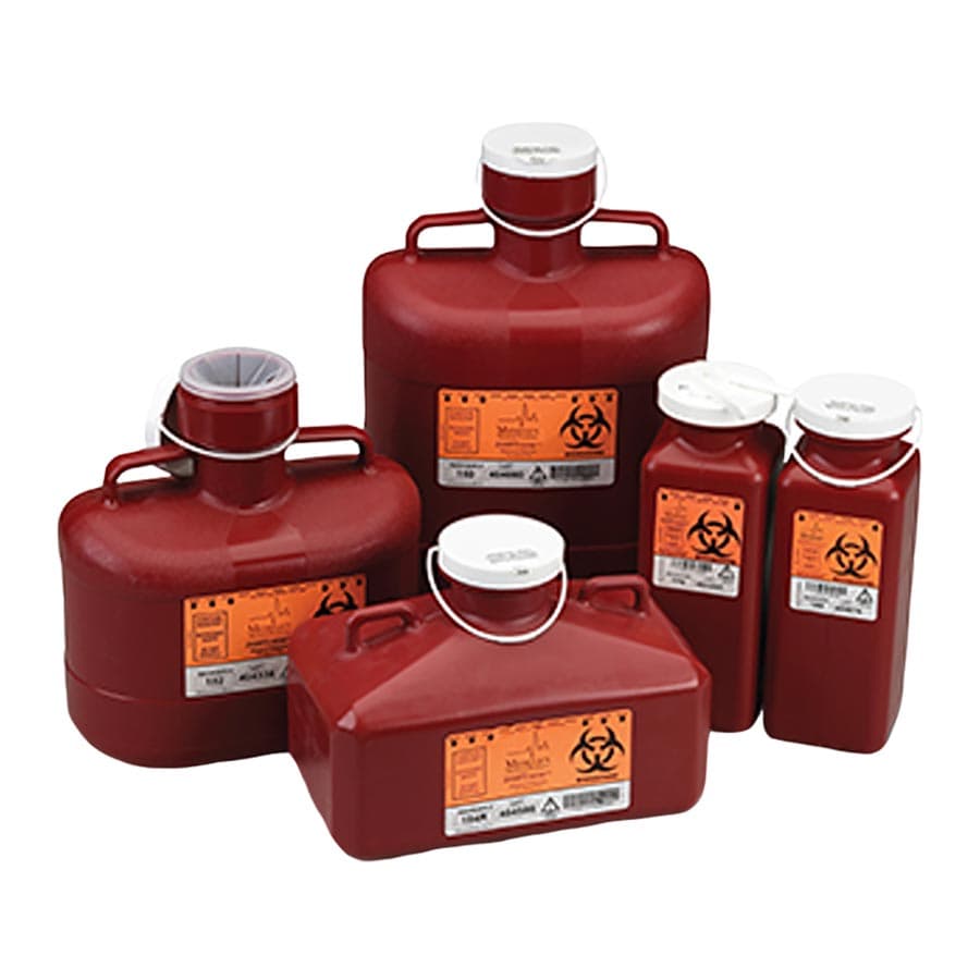 Medegen Sharps-Tainer Stackable Sharps Container, 2 Gallon, Biohazard Symbol, 8704 thumbnail 2