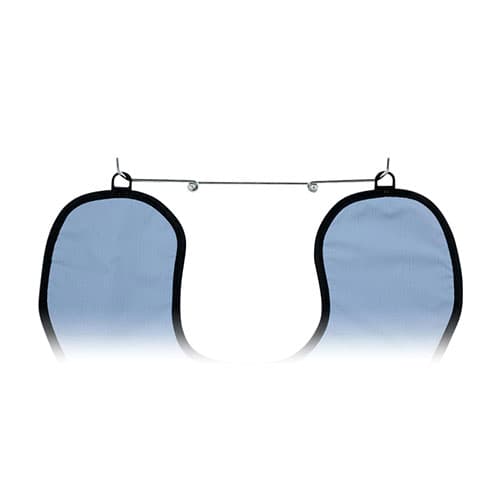 Wall Mount X-Ray Apron Hanger, Chrome-Plated Steel, 14" W x 1-1/4" D, 31400DX thumbnail 6