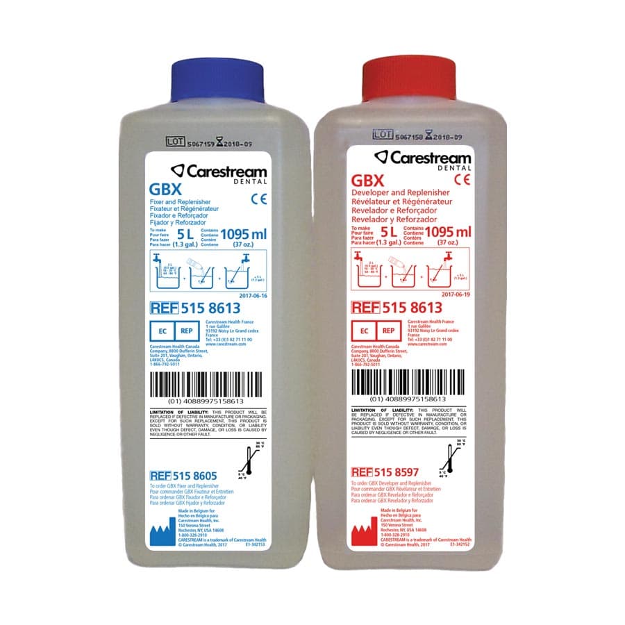 Carestream GBX Developer & Fixer Replenisher Twin Pack, 2 x 37 oz (Makes 5 L Each), 5158613 thumbnail 8