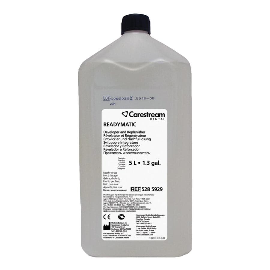 Readymatic Dental Developer & Replenisher, 5 L Bottle, 2/Case, 5285929 thumbnail 6