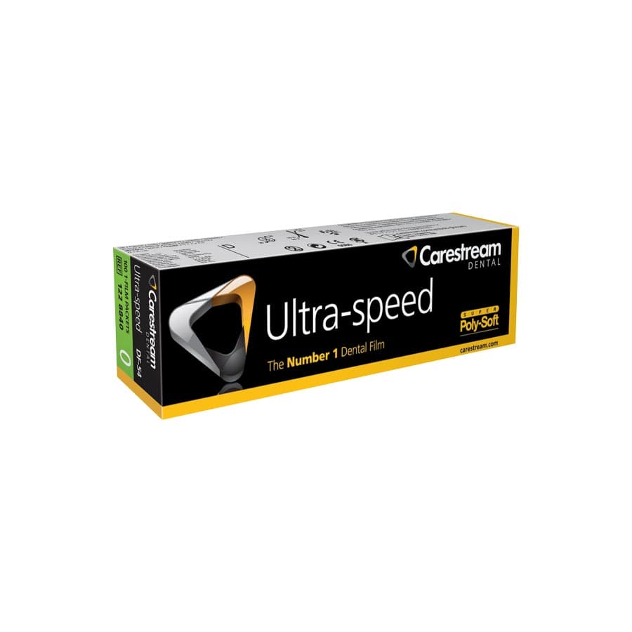 Carestream Ultra-Speed DF-54 Intraoral Dental X-Ray Film, Size 0 (Child), Single Film, Super Poly-Soft Packets, D-Speed, 100/Box, 1228840 thumbnail 13
