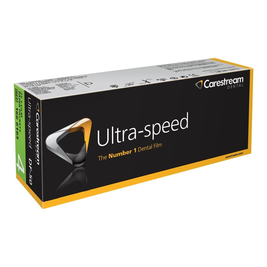 Carestream Ultra-Speed Dental Film DF-50, Size 4, Occlusal, Single Film, Paper Packets, 25/Box, 1666163 thumbnail 13