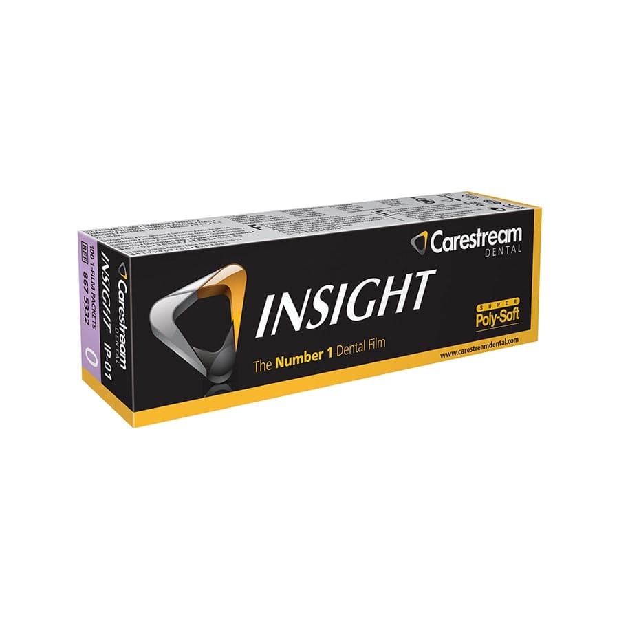 Carestream Insight IP-01 Intraoral Dental Film, Size 0, F-Speed, Single Film Super Poly-Soft Packets, 100/Pk, 8675332 thumbnail 13