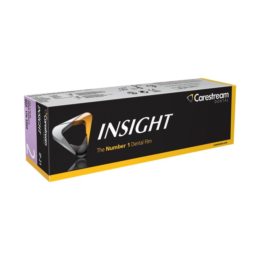 Carestream Insight Dental Film IP-21, Size 2 Adult Periapical, F-Speed, Single Film Paper Packets, 150/Pk, 1763960 thumbnail 9