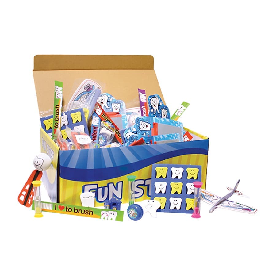 Sherman Specialty Dental Treasure Toy Chest, 150 Mixed Dental-Themed Toys with Cardboard Chest, TC100 thumbnail 4