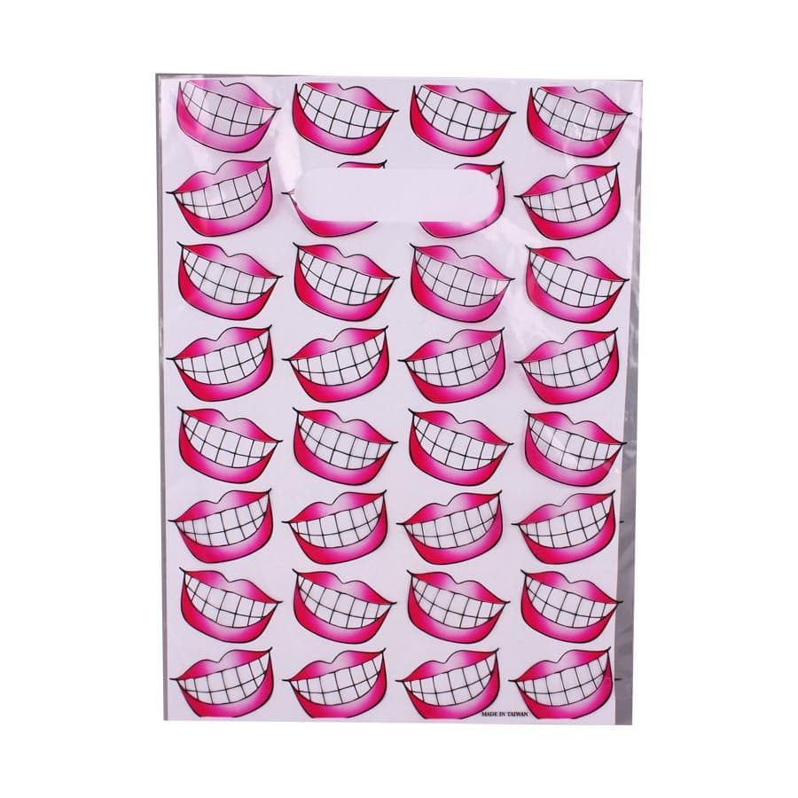 Sherman Specialty Big Smile/Red Lips Scatter Bags, Clear, 7.5" x 10", 100/Pkg, 98Q thumbnail 4