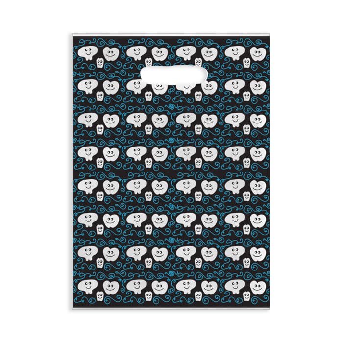 Sherman Specialty Smiling Teeth Scatter Bags, Clear, 7.5" x 10", 100/Pkg, 98ZD thumbnail 4