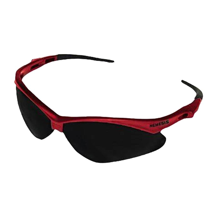Ansell Nemesis Inferno Safety Glasses, Red Frame, Smoke Lens - Nemesis Inferno Safety Glasses with Red Frame and Smoke Lens - Image 1