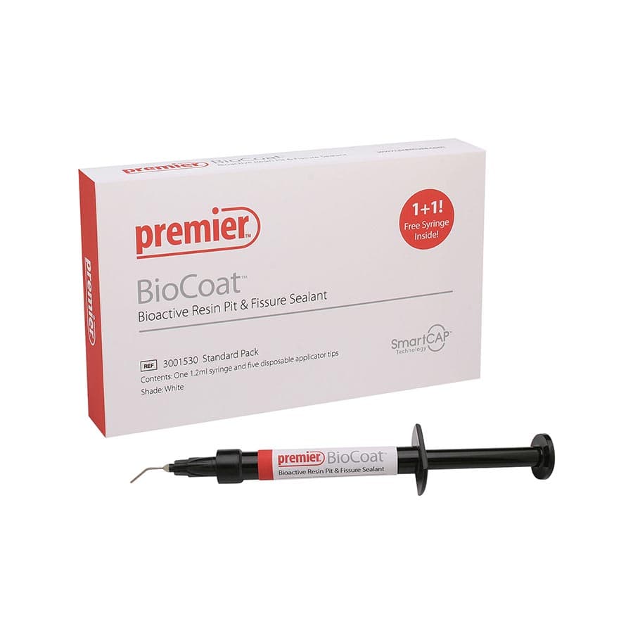 BioCoat Bioactive Resin Pit & Fissure Sealant, Standard Pack, 1.2 ml Syringe, White, 5 Applicator Tips, #3001530 thumbnail 6