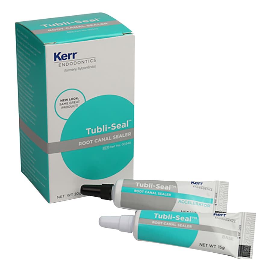 Kerr Tubli-Seal Root Canal Sealer, Standard Kit, Zinc Oxide Eugenol, 10 g Base + 3.5 g Accelerator + Mixing Pad, 00340 thumbnail 17