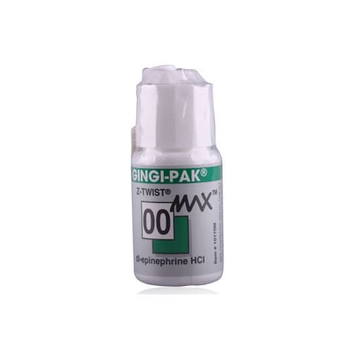 Gingi-Pak Max Z-Twist Weave Retraction Cord with DL-Epinephrine HCl, #00 Very Thin, 100% Cotton, 108" Bottle, 10170M thumbnail 6