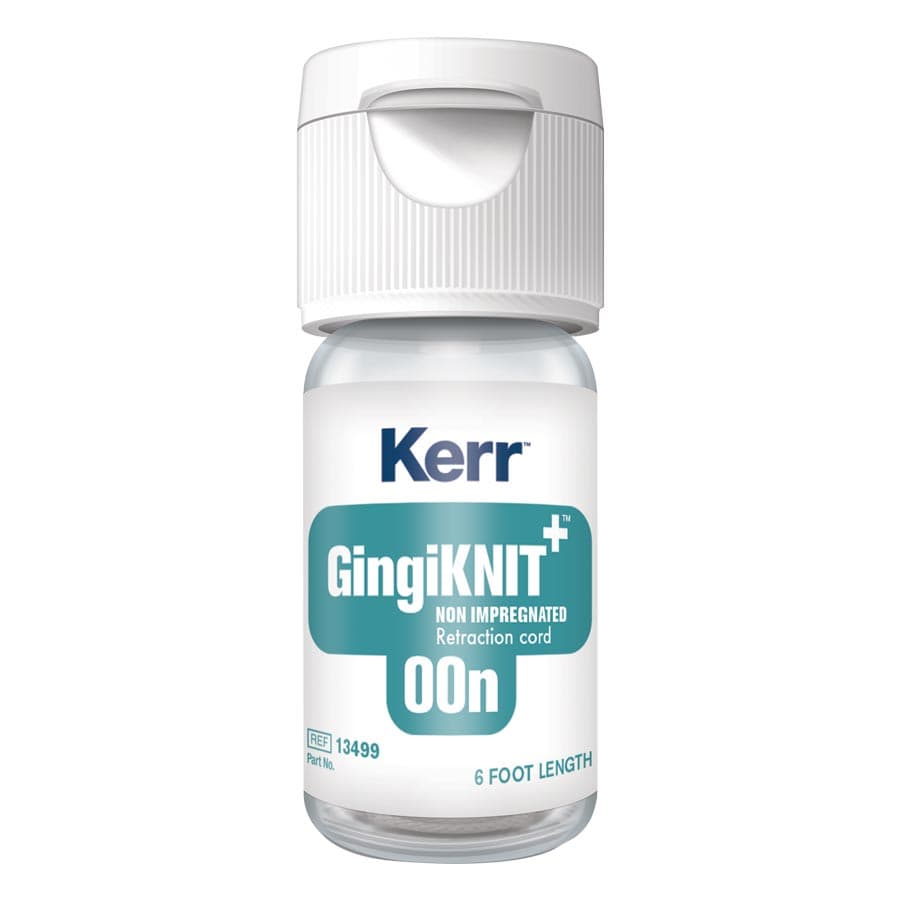 GingiKNIT+ Non-Impregnated Knitted Retraction Cord, #00N Fine, White with Black Strand, 72 in/Bottle, 13499 thumbnail 4
