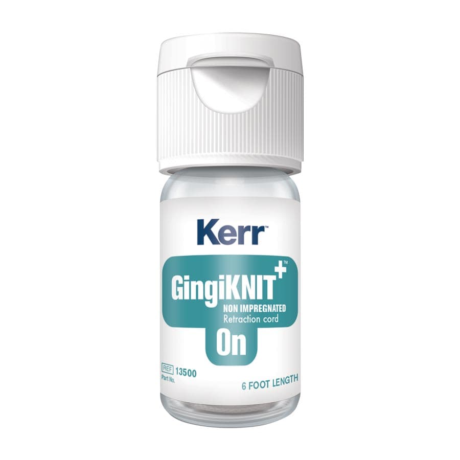 GingiKNIT+ Non-Impregnated Knitted Retraction Cord, Size 0N, Small, White with Orange Strand, 72 in/Bottle, 13500 thumbnail 4