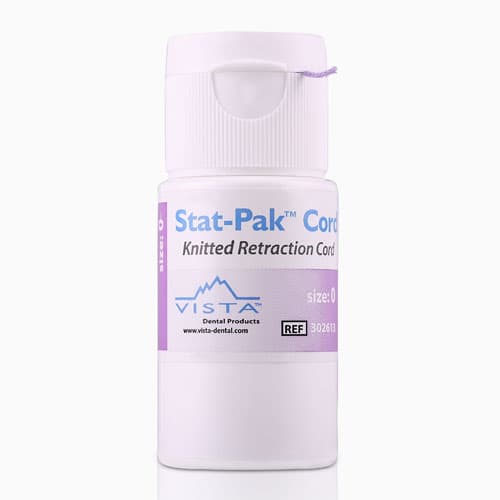 Stat-Pak Knitted Retraction Cord, Size #0, Lavender, 100 in/Bottle, 302613 thumbnail 5
