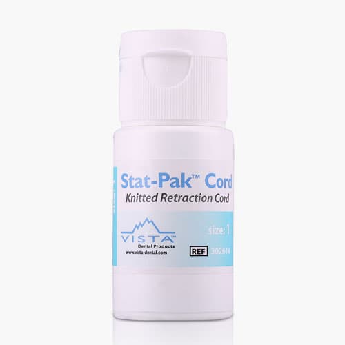Stat-Pak Knitted Retraction Cord, Size 1, Light Blue, Non-Impregnated, 100"/Bottle, 302614 thumbnail 6