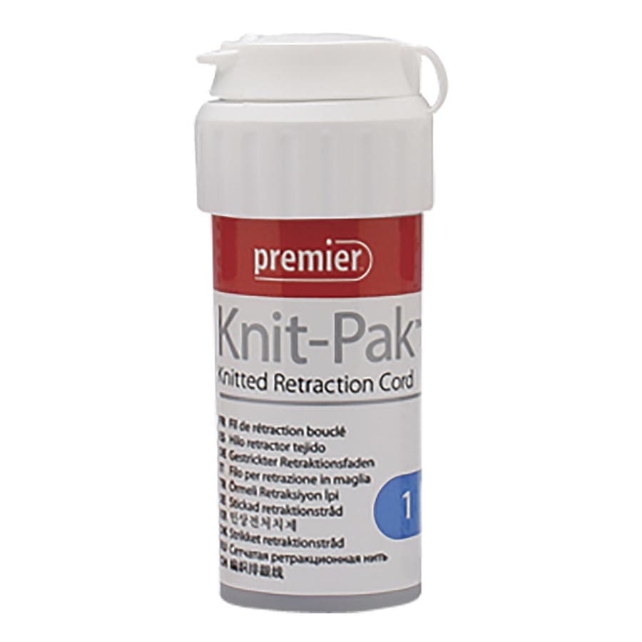 Knit-Pak Knitted Gingival Retraction Cord, Plain, Non-Impregnated, Size #1, Blue, 100", 1/Pk, 9007554 thumbnail 10