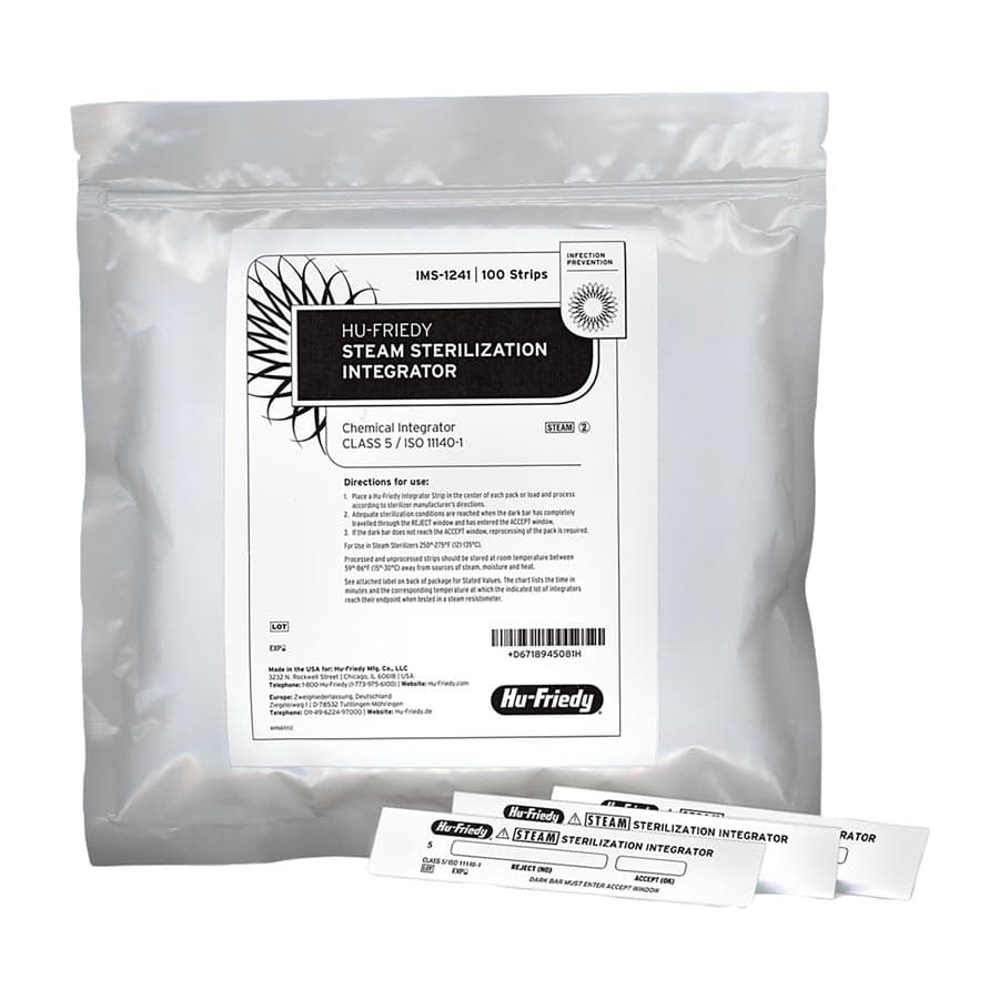 Hu-Friedy IMS Steam Sterilization Integrator Strips, Class 5, 2 in, 100/Pk, IMS-1241 thumbnail 11
