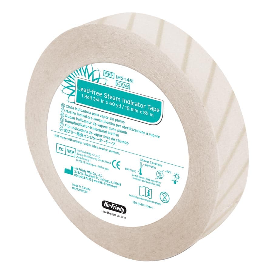 Hu-Friedy IMS Lead-Free Blank Steam Indicator Tape, 3/4" x 60 yds, IMS-1461 thumbnail 11