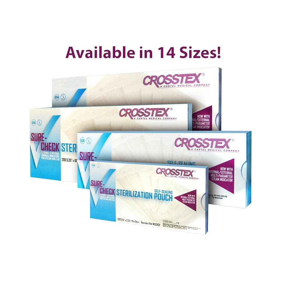 Crosstex Sure-Check Self-Sealing Sterilization Pouches, 5.25" x 6.5", 200/Box, SCW2 thumbnail 15