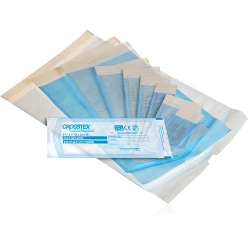Crosstex Duo-Check Self-Seal Sterilization Pouches, 10" x 15", Blue Film, 100/Box, SCL1015 thumbnail 4