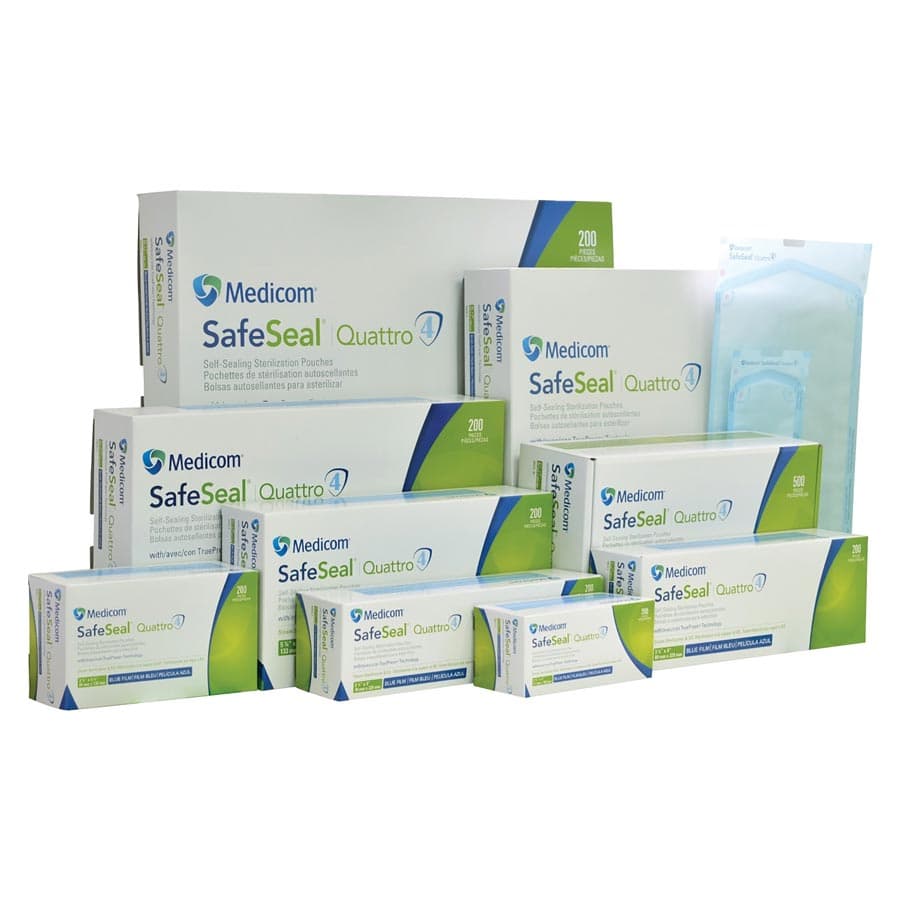 SafeSeal Quattro Self-Sealing Sterilization Pouches, 12" x 17", 200/Box, 88040-4 thumbnail 10