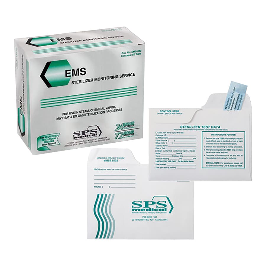 SPS Medical EMS Econo Mail-In Sterilizer Monitoring Service, 52 Tests/Box, EMS-052 thumbnail 12