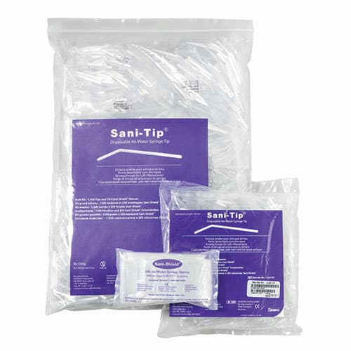 Sani-Tip Disposable Air/Water Syringe Tips, Clear, Bulk Pack, 1500/Pk, 122215 thumbnail 8