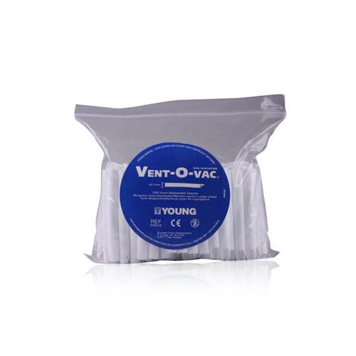 Vent-O-Vac Disposable High Volume Evacuation Tips, One End Vented, Short 3.75", White, 100/Pk, 078210 thumbnail 12