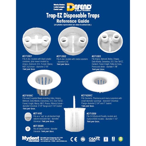 Plastcare USA Disposable Traps 5509, 1.5", 144/Box, PG-DT-5509 - Plastcare USA - Disposable Traps and Screens - Image 1