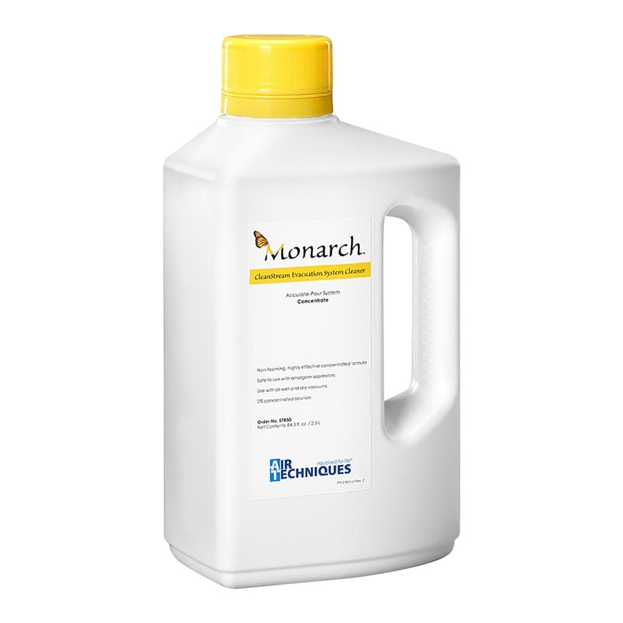Air Techniques Monarch CleanStream Evacuation System Cleaner, Concentrated, 2.5 L (84.5 oz), 125 Cleanings, 57850 thumbnail 7