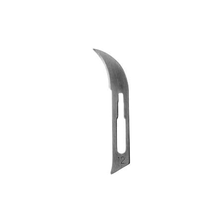 Hu-Friedy #12 Sterile Stainless Steel Surgical Scalpel Blades, Box of 100, 40-812 thumbnail 5