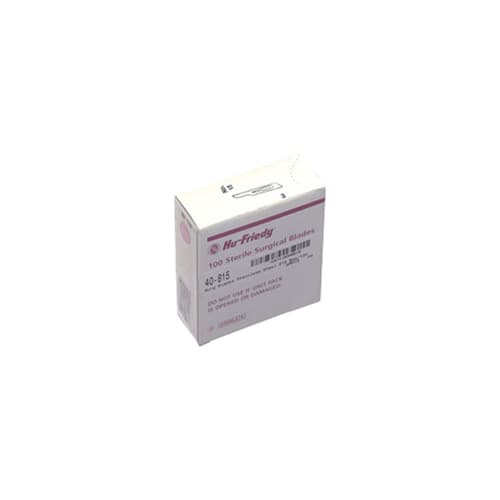 Hu-Friedy Stainless Steel Surgical Scalpel Blades, No. 15, Sterile, 100/Box, 40-815 thumbnail 6