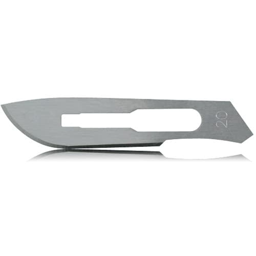 Miltex #20 Carbon Steel Sterile Surgical Blades, Individually Wrapped, 100/Box, 4-120 thumbnail 4