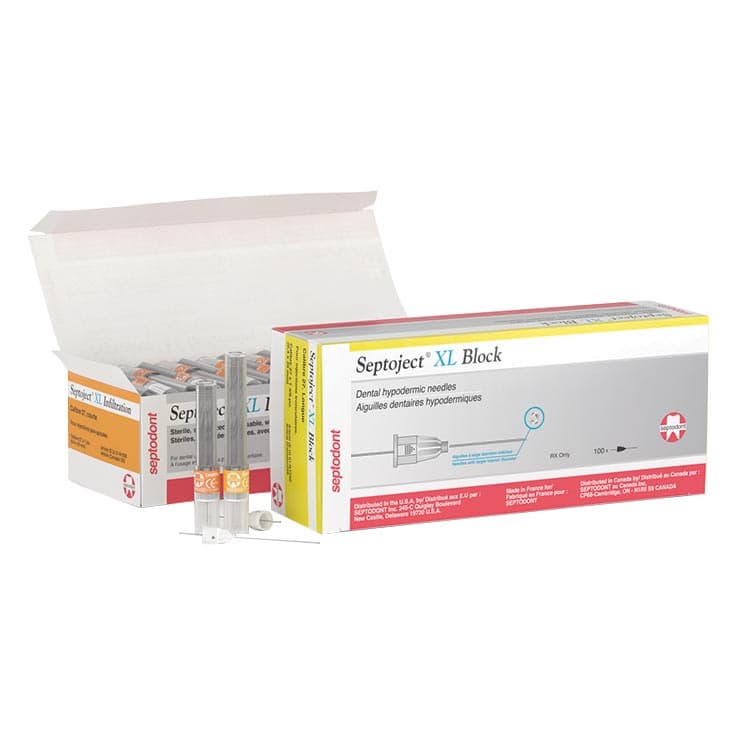 Septoject XL Block Dental Needles, 27 Gauge, Long (35 mm), Sterile, Disposable, Plastic Hub, 100/Box, 01-N1550 thumbnail 16
