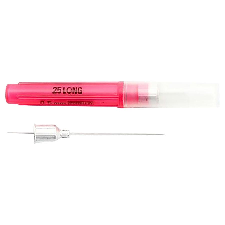 Monoject 401 Metal Hub Disposable Needles, 25 Gauge Long, Red, 100/Box, 8881401031 thumbnail 10
