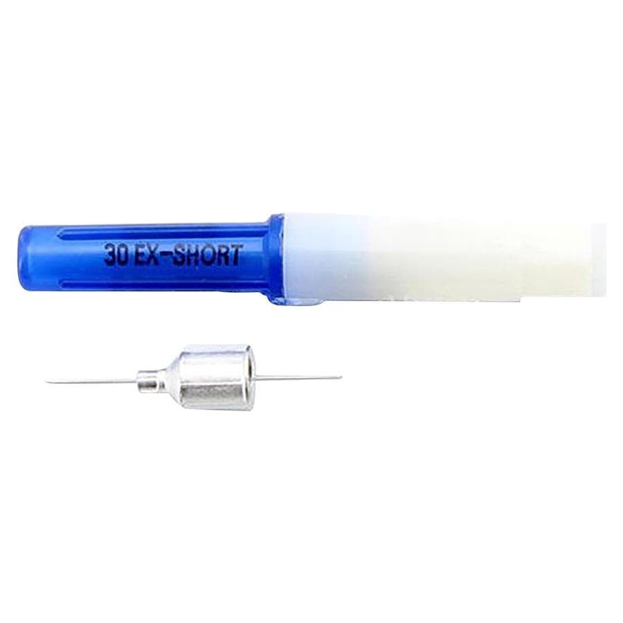 Monoject #401 Metal Hub Dental Needles, 30 Gauge Short, Blue, 100/Box, 8881401072 thumbnail 9
