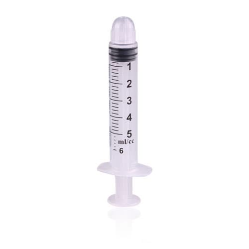 Exel International 5-6cc Luer Lock Syringe Only with Cap, Sterile, Disposable, 100/Box, 26230 thumbnail 2