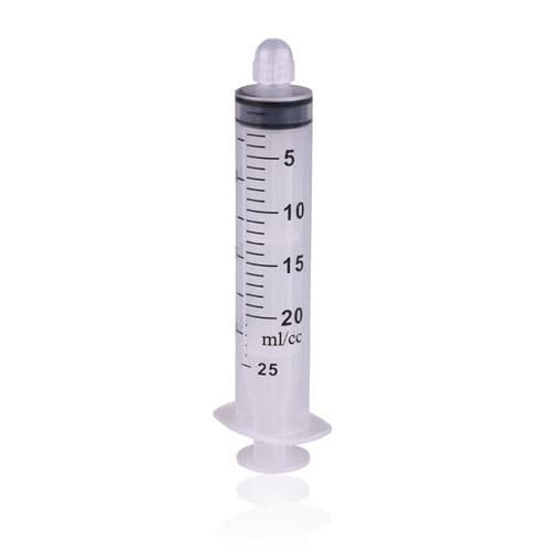 Exel International 20-25cc Luer Lock Syringe Only with Cap, Sterile, Disposable, Box of 50, 26280 thumbnail 2