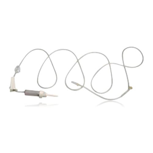 Exel IV Administration Set, Vented/Non-Vented, 15 Drops/mL, Luer Slip, 78" Tubing with Y-Injection Site, 50/Case, 29081 thumbnail 2
