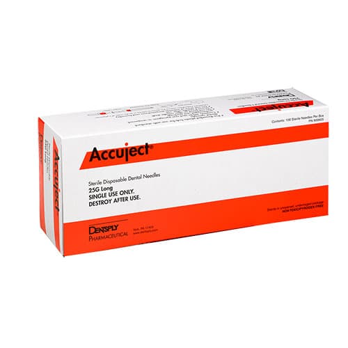 Accuject Disposable Dental Needles, Plastic Hub, 25 Gauge Long (32mm), Sterile, Orange, 100/Box, 900605 thumbnail 17