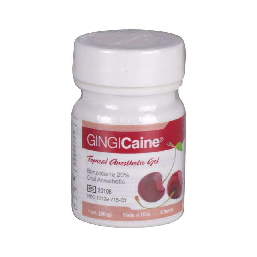 Gingicaine Topical Anesthetic Gel, Bing Cherry Flavor, 20% Benzocaine, 1 oz Jar, GI-20109 thumbnail 3