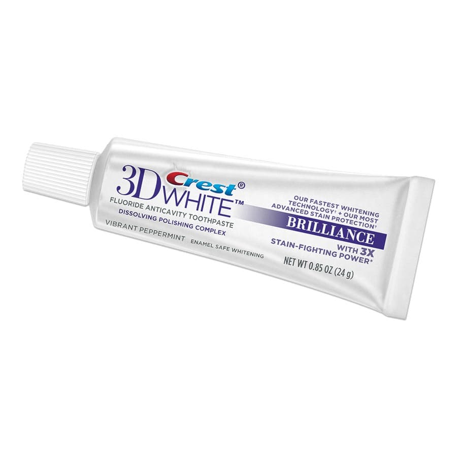 Crest 3D White Brilliance Toothpaste, Vibrant Peppermint, 0.85 oz Tube, 72/Case, 80717080 thumbnail 10