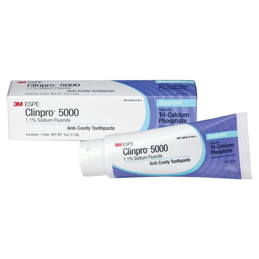 Clinpro 5000 1.1% Sodium Fluoride Anticavity Toothpaste, Spearmint, 4 oz Tube, 12115SM thumbnail 5