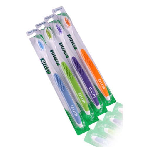 GUM Orthodontic Toothbrush, Soft Nylon, 4-Row V-Trim, 12/Box, 124PD thumbnail 15