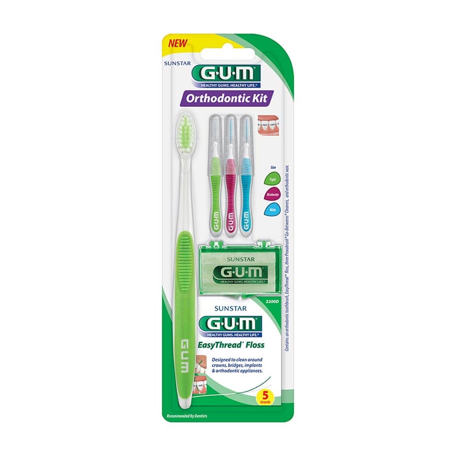 GUM Orthodontic Braces Hygiene Kit, Clear Case, 12 Kits/Pack, 124PQ thumbnail 2