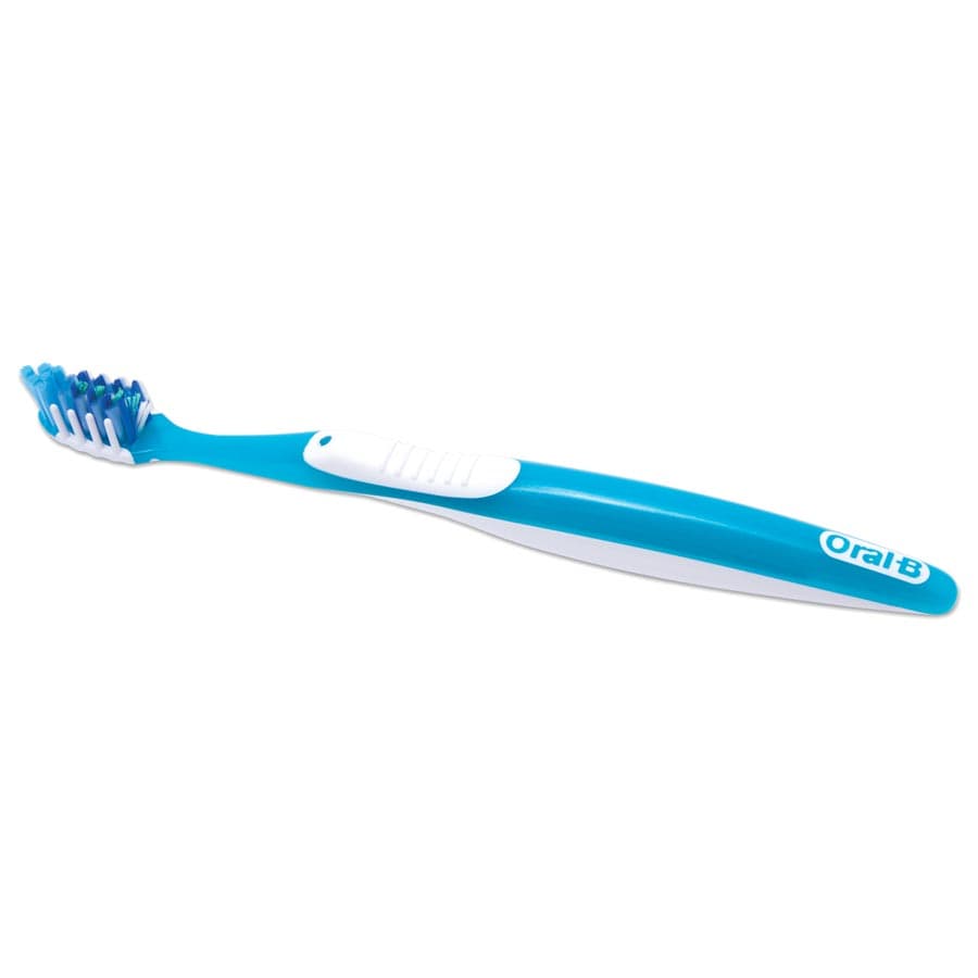 Oral-B CrossAction All-in-One Toothbrush, Soft, Full Head, Assorted Colors, 12/Box, 80346055 thumbnail 4